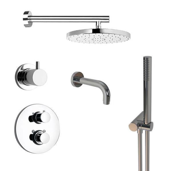 Душевой комплект Paini Cox 78CRSET36911THSHBATH с термостатом хром