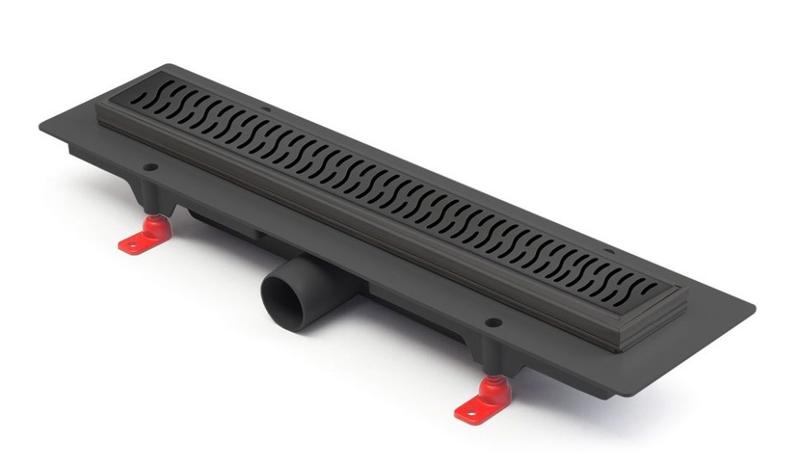 Душевой лоток Paini Harmony CH450HC 45см чёрный матовый