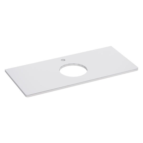 Столешница Lemark OLIVIA LM08OL100S 100 см из стекла цвет Белый