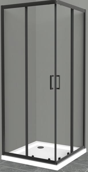 Душевой уголок BelBagno Uno 100x100см чёрный UNO-195-A-2-100-C-NERO