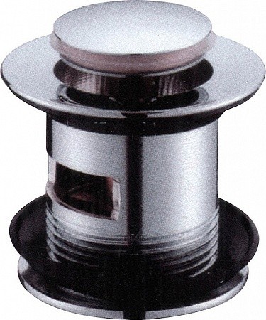Донный клапан с переливом, хром BelBagno BB-PCU-06-CRM