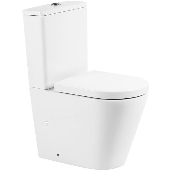 Унитаз BelBagno Lounge BB8618CPR-MN/SC с сиденьем Микролифт