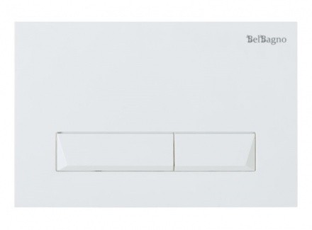 Кнопка смыва BelBagno MARMI BB009-MR-BIANCO белая