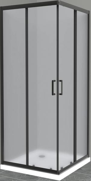 Душевой уголок BelBagno Uno 90x90см чёрный UNO-195-A-2-90-P-NERO