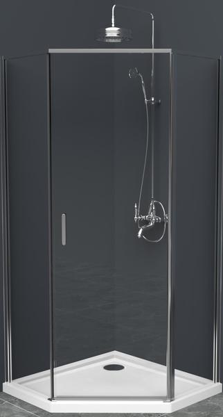 Душевой уголок BelBagno Uno 80см хром UNO-195-P-1-80-C-Cr