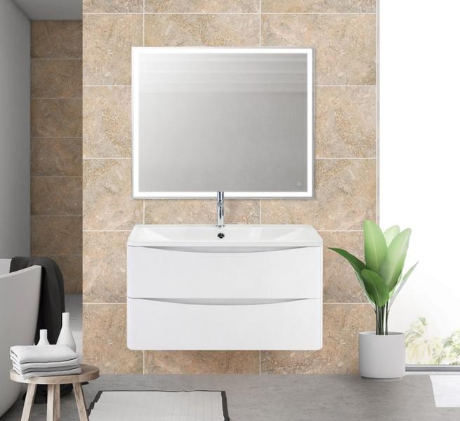 Тумба под раковину BelBagno подвесная 80x50см Bianco Lucido ACQUA-800-2C-SO-BL