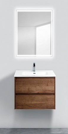Тумба под раковину BelBagno подвесная 60x50см Rovere Tabacco KRAFT-600-2C-SO-RT