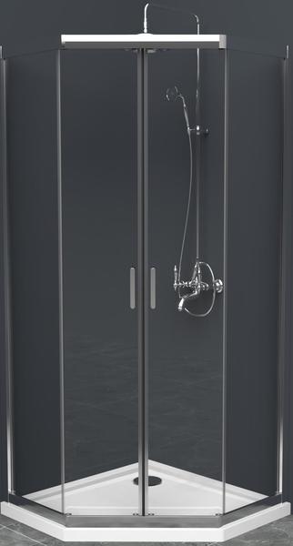 Душевой уголок BelBagno Uno 100см хром UNO-195-P-2-100-C-Cr