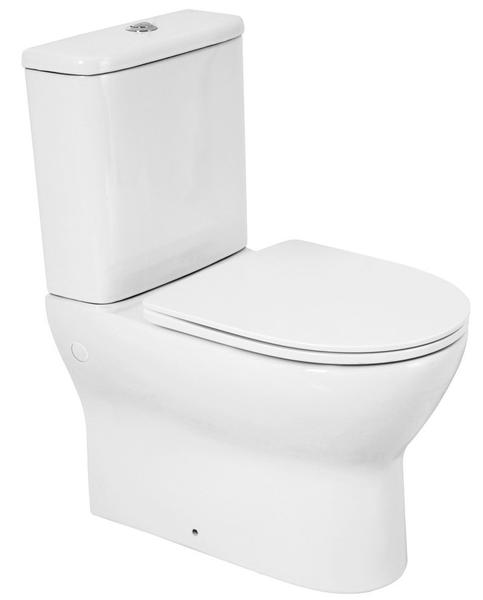 Чаша унизаза BelBagno Energia BB8134CPR/SC безободковый белый (крышка в комплекте)