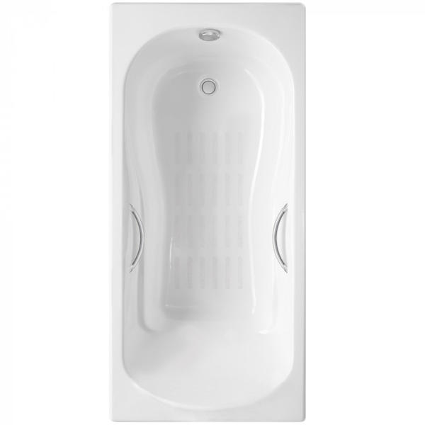 Ванна чугунная Delice Haiti Luxe DLR230638R-AS 170х80 с отверстиями под ручки и антискользящим покрытием