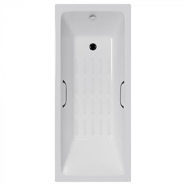 Ванна чугунная Delice Level DLR230618R-AS 140х70 с отверстиями под ручки и антискользящим покрытием