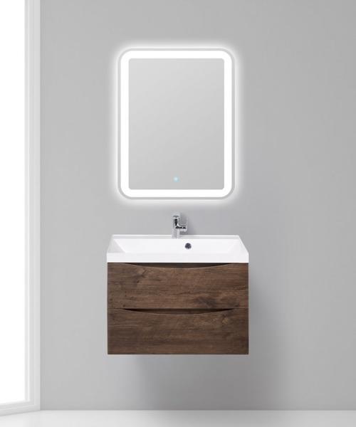 Тумба под раковину BelBagno подвесная 70x55см Rovere Moro MARINO-700-2C-SO-RW-P