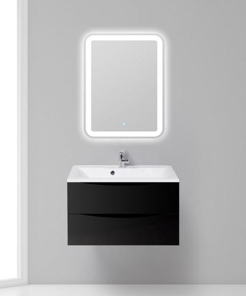 Тумба под раковину BelBagno подвесная 80x53см Nero Lucido MARINO-800-2C-SO-NL-P