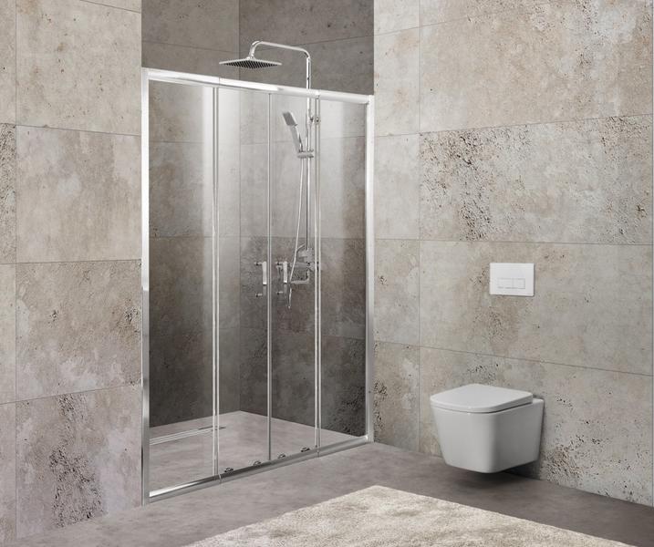 Душевая дверь, хром BelBagno UNIQUE-BF-2-150/180-P-Cr