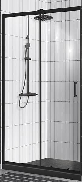 Душевая дверь BelBagno UNO-195-BF-1-120-P-NERO 120см чёрный