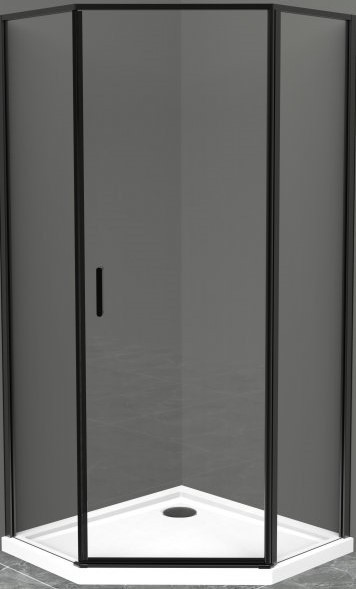 Душевой уголок BelBagno Uno 90см чёрный UNO-195-P-1-90-C-NERO