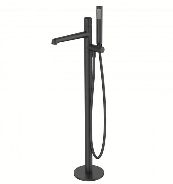 Напольный смеситель для ванны BelBagno Uno чёрный матовый UNO-FMT-NERO