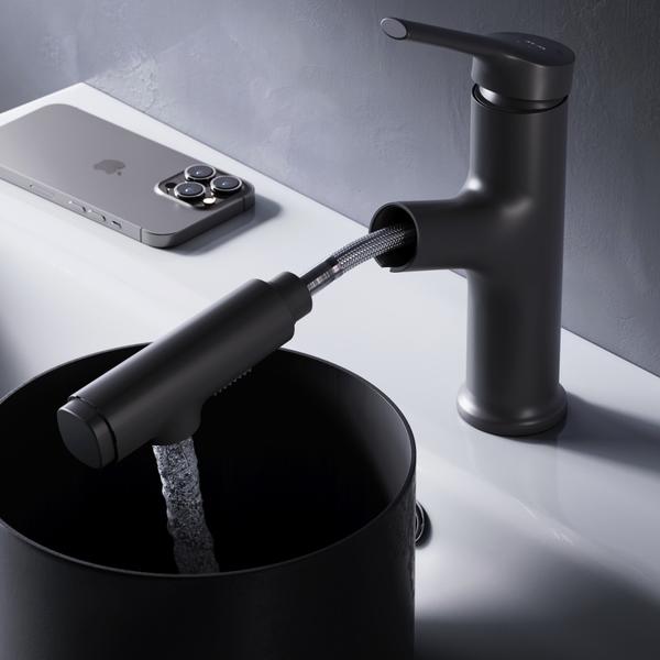 Смеситель для раковины с вытяжным изливом AM.PM X-Joy F85B02922 — изображение 8