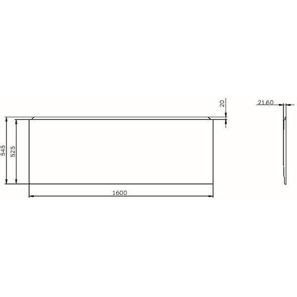 Декоративная фронтальная панель 160х70 см AM.PM X-Joy W94A-160-070W-P1 — изображение 5