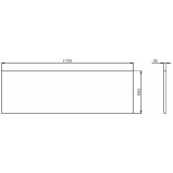 Декоративная фронтальная панель 170х75 см AM.PM X-Joy W94A-170-075W-P — изображение 5