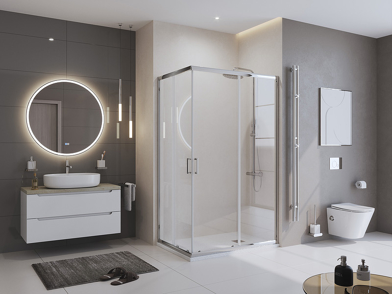 Душевой поддон из искусственного камня BelBagno Uno 140x90 TRAY-MR-UNO-AH-140/90-35-W-CR Белый — изображение 6