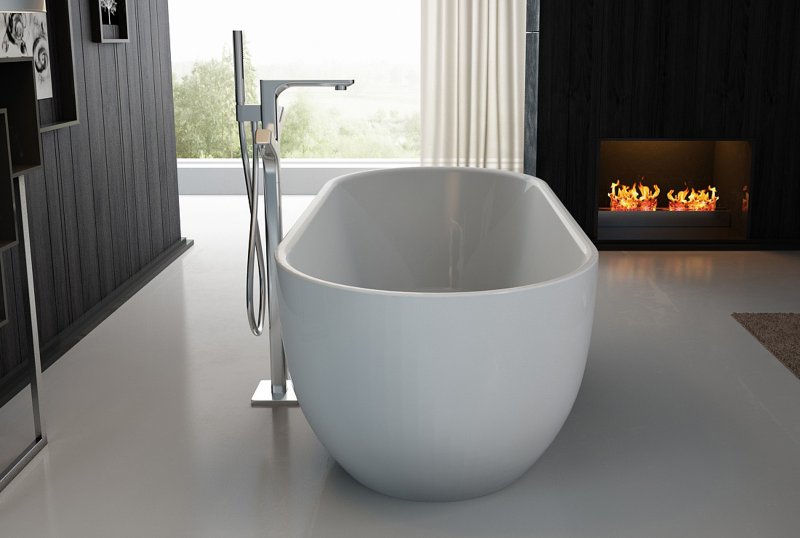 Акриловая ванна BelBagno отдельностоящая, белая BB70-1700-800 — изображение 4