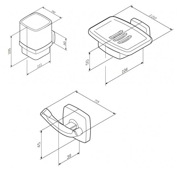 Комплект для ванной комнаты, зона красоты AM.PM Gem S BK91GC — изображение 8