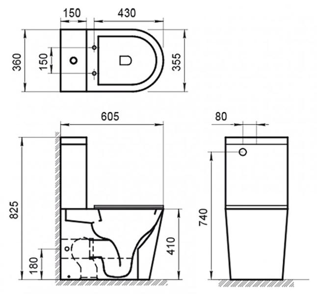 Чаша напольного унитаза BelBagno Flay-R BB2149CPR — изображение 3