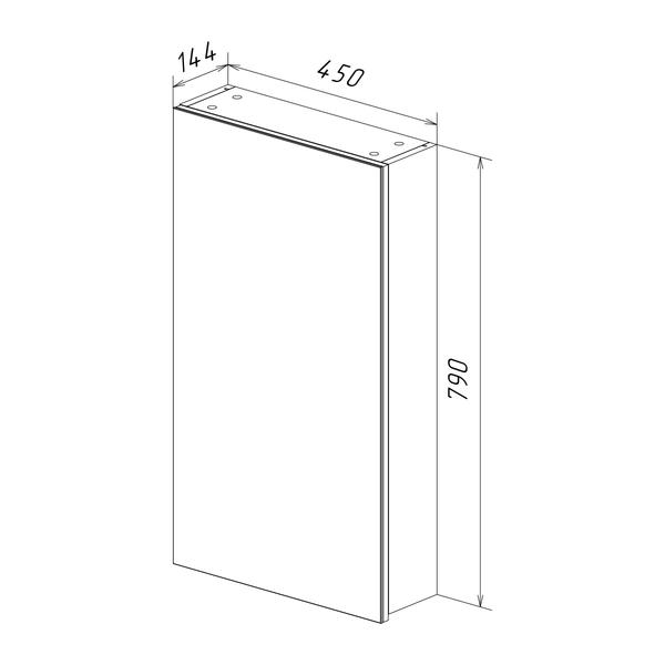 Зеркало-шкаф Lemark Universal LM45ZS-U 45 см подвесной — изображение 4
