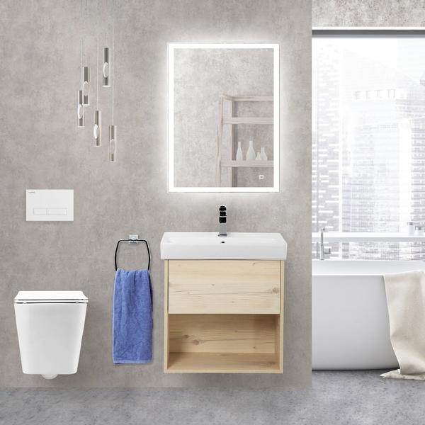 Тумба под раковину BelBagno Neon 50см Pino Bianco NEON-500-1C-SO-PB — изображение 4