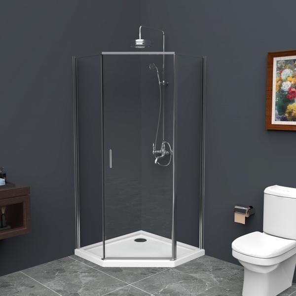 Душевой уголок BelBagno Uno 80см хром UNO-195-P-1-80-C-Cr — изображение 3