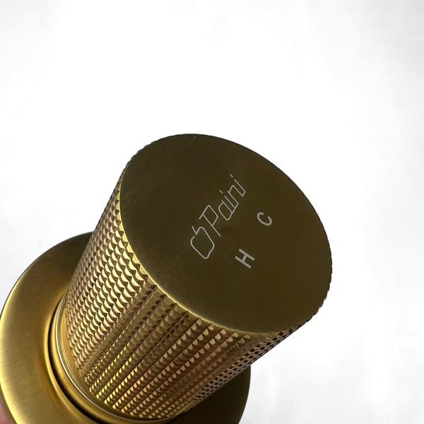 Встраиваемый смеситель для раковины Paini Cox Grip 7GPJ208 матовое золото — изображение 5