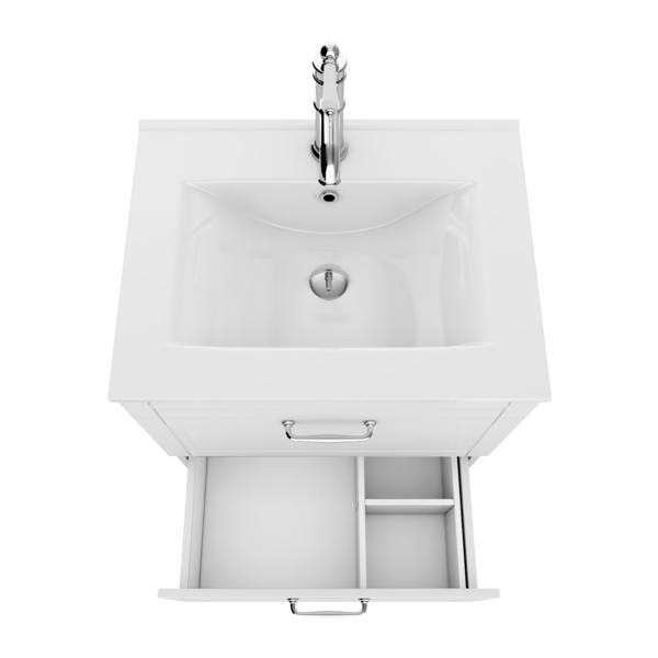 Тумба с раковиной IDDIS Oxford напольная 60см белый OXF60W0i95K — изображение 3