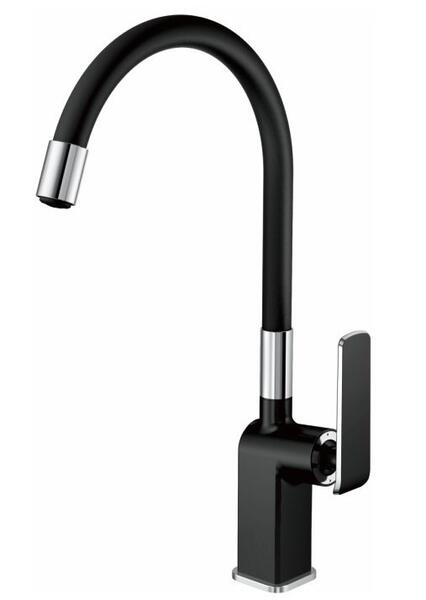 Смеситель для кухни Haiba HB73548-7 чёрный матовый