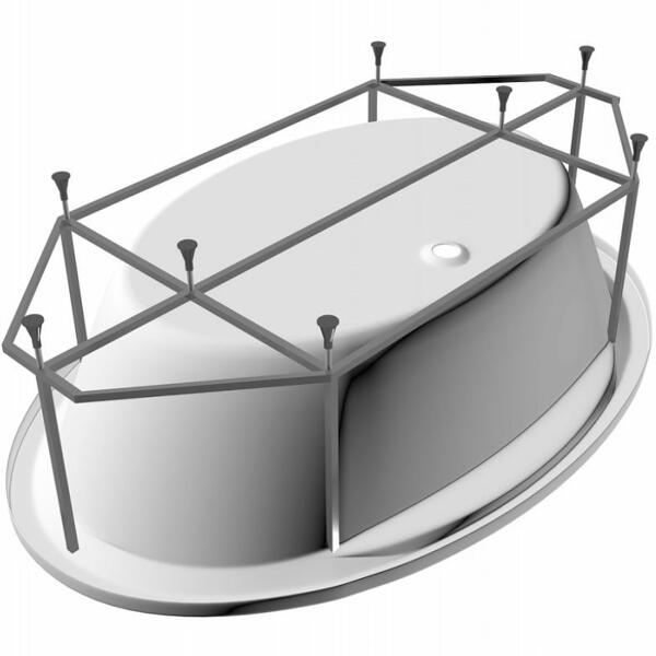 Каркас для ванны Vayer Opal 180x120 Гл000007023 Серый