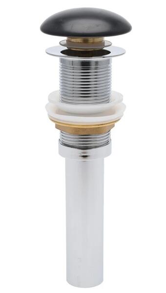 Донный клапан для раковины AQUAme AQM7002-0MB без перелива чёрный матовый