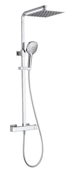 Душевая стойка AQUAme AQM8007CR с термостатом хром