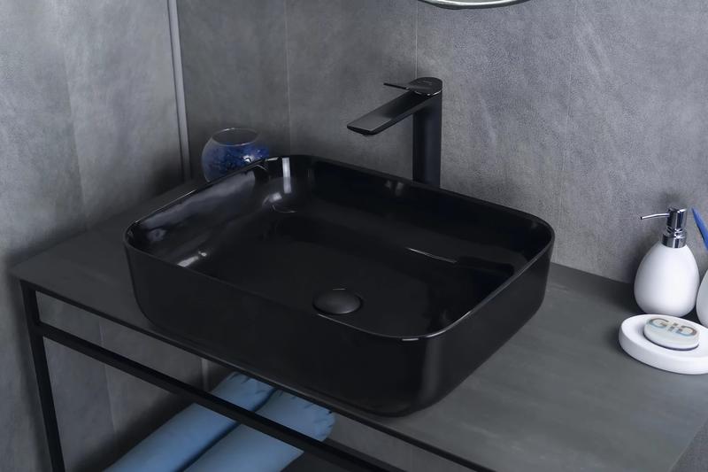Накладная раковина Gid BL1304 50см чёрный — изображение 3