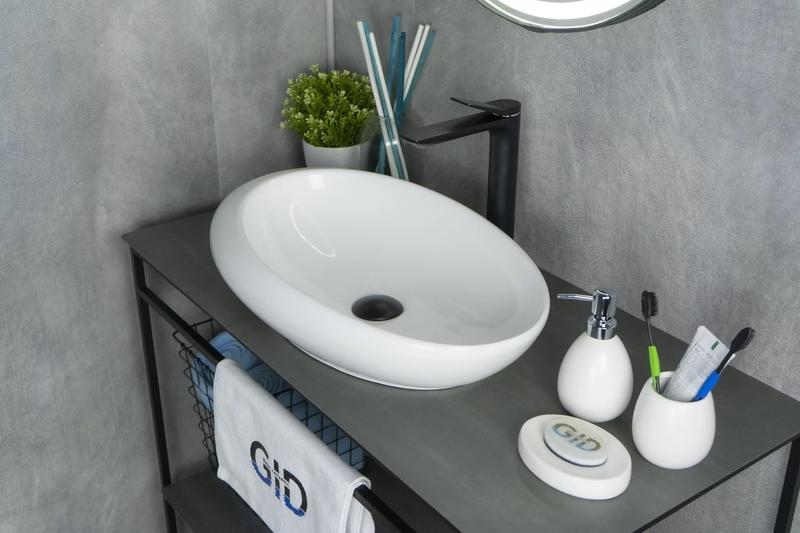 Накладная раковина Gid N9050 59см белый — изображение 4