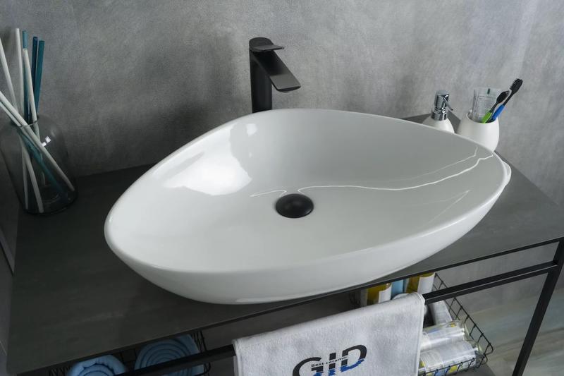 Накладная раковина Gid N9062 66см белый