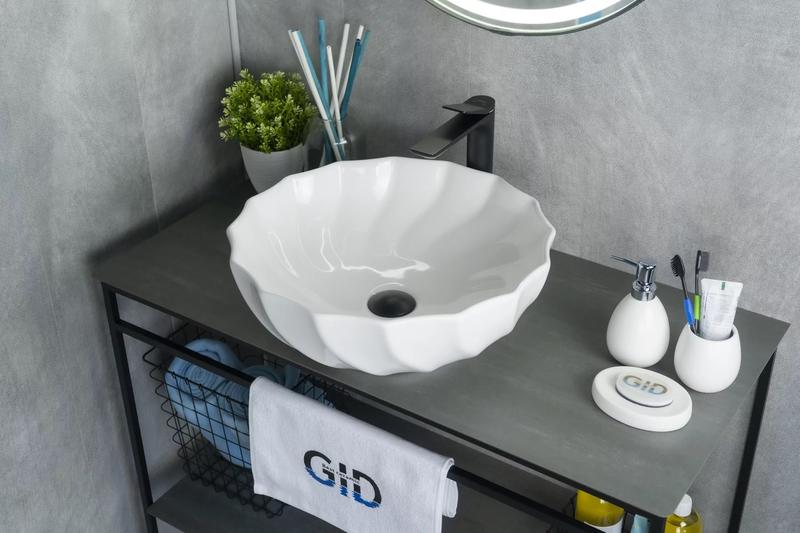 Накладная раковина Gid N9073 46см белый — изображение 3
