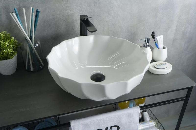 Накладная раковина Gid N9073 46см белый