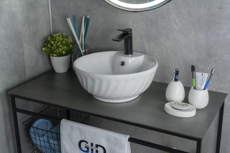 Накладная раковина Gid N9074 41см белый — изображение 3