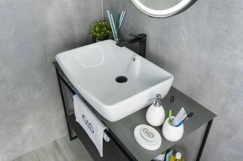 Накладная раковина Gid N9121 59см белый — изображение 4