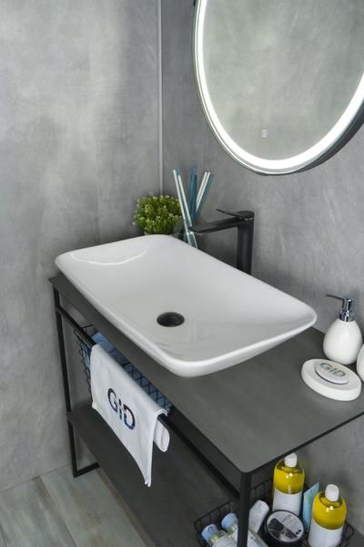 Накладная раковина Gid N9122 71см белый — изображение 5