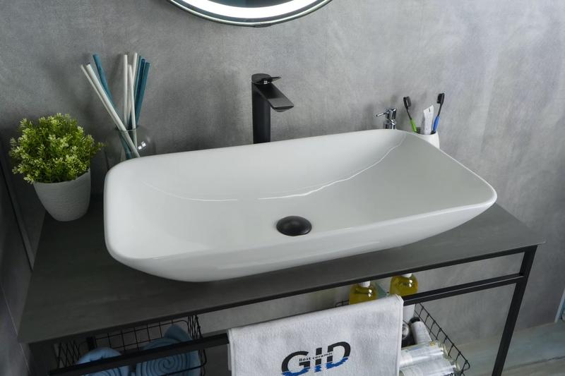 Накладная раковина Gid N9122 71см белый
