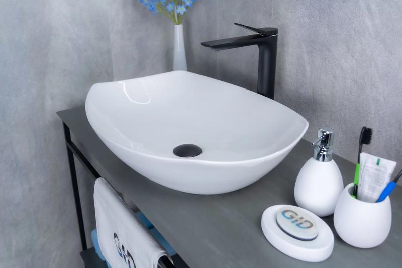 Накладная раковина Gid N9137 56см белый — изображение 3