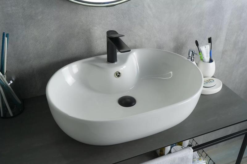 Накладная раковина Gid N9163 59см белый