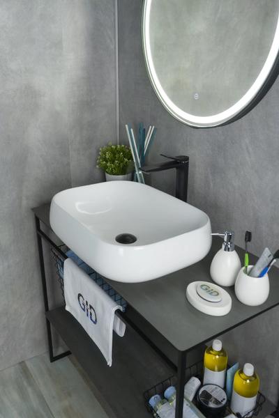 Накладная раковина Gid N9243 56см белый — изображение 4