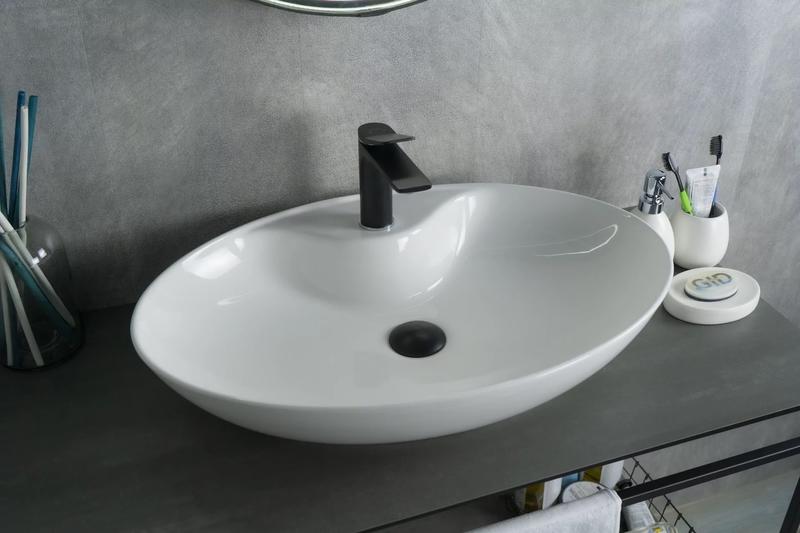 Накладная раковина Gid N9438 65см белый